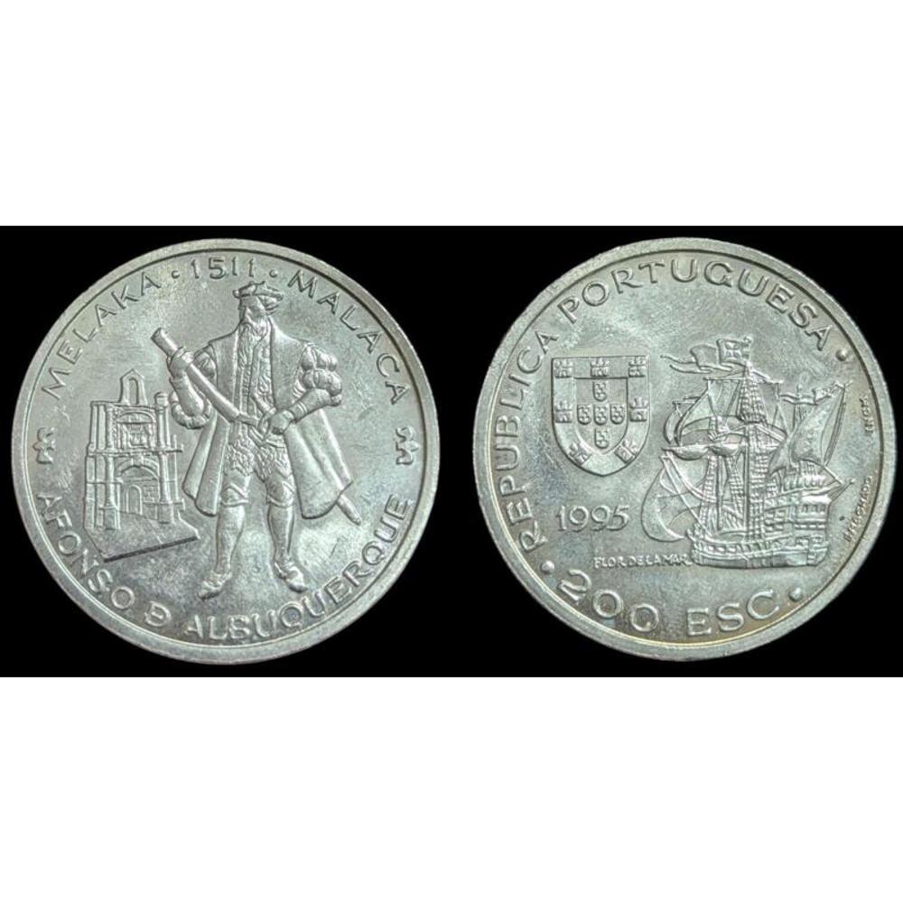 Portugal, 200 Escudos Commemorative 1995, Afonso de Albuquerque, UNC